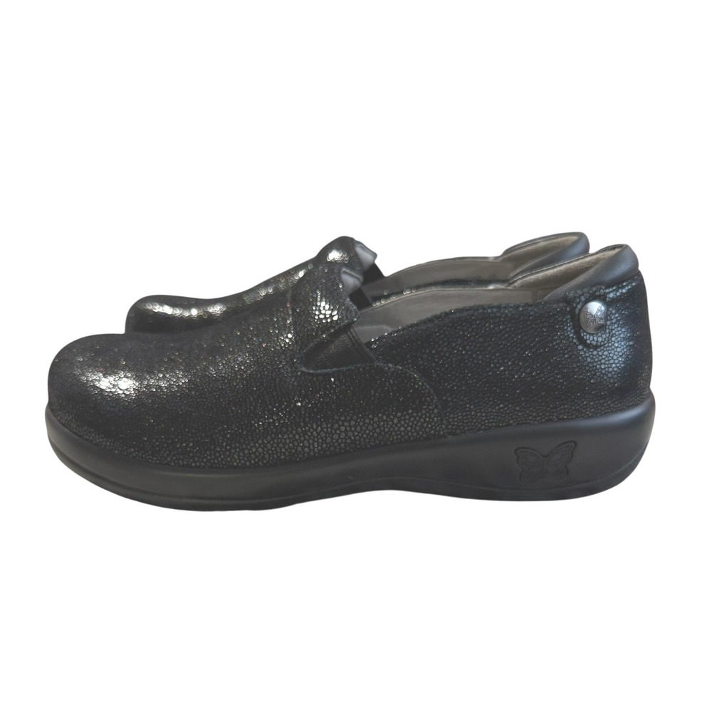 Alegria Keli Glitz Now or Never Black Clogs Slip On Shoes Womens Size EU 39